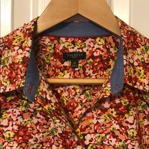 Talbots L/S floral button-up shirt, size 12P